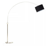 Hubase Satin Nickel Finish Metal Floor Lamp