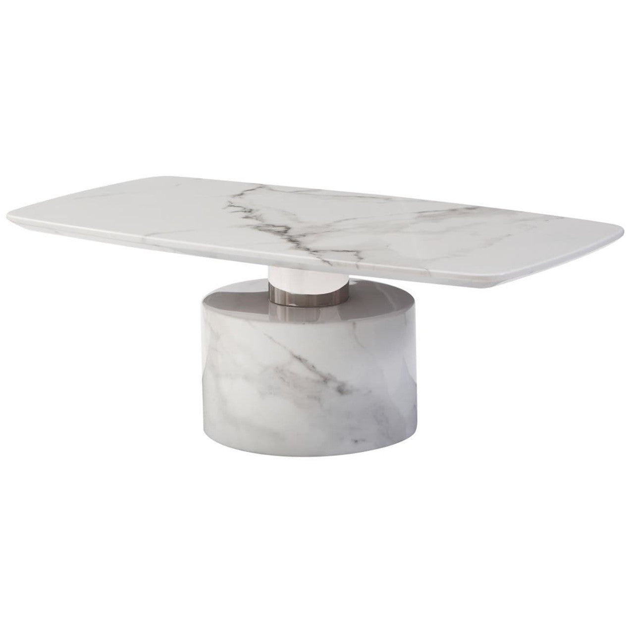 Sesko White Marble Coffee Table