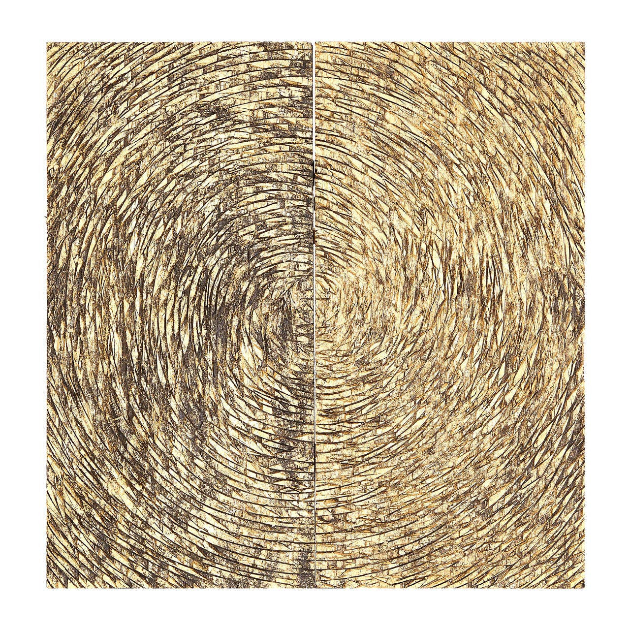 Martle Wood Carving Gold Finish Wall Art