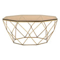 Arise Brushed Bronze Tapered Coffee Table