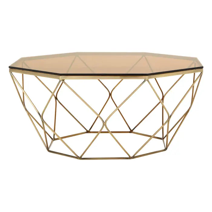 Arise Brushed Bronze Tapered Coffee Table