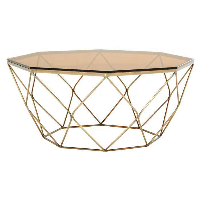 Arise Brushed Bronze Tapered Coffee Table