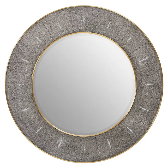 Dermon Grey Shagreen Wall Mirror
