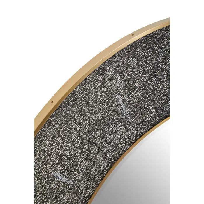 Dermon Grey Shagreen Wall Mirror