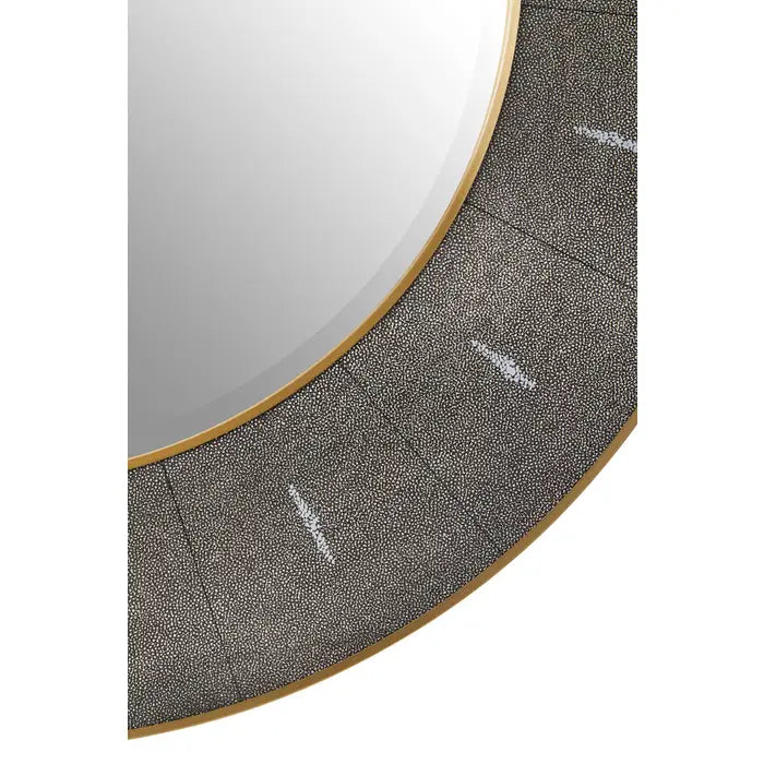 Dermon Grey Shagreen Wall Mirror