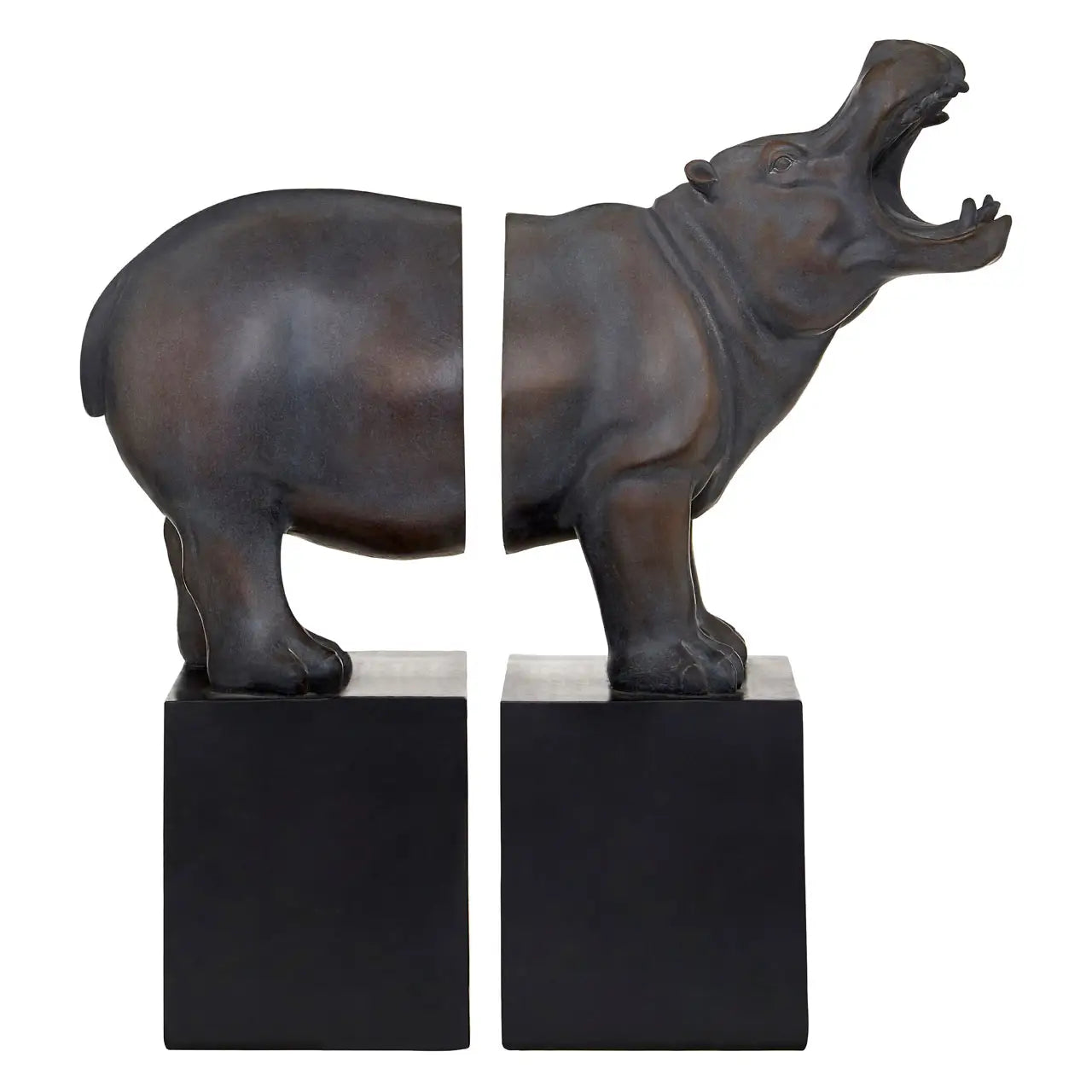 Pair of Hippo Bookends