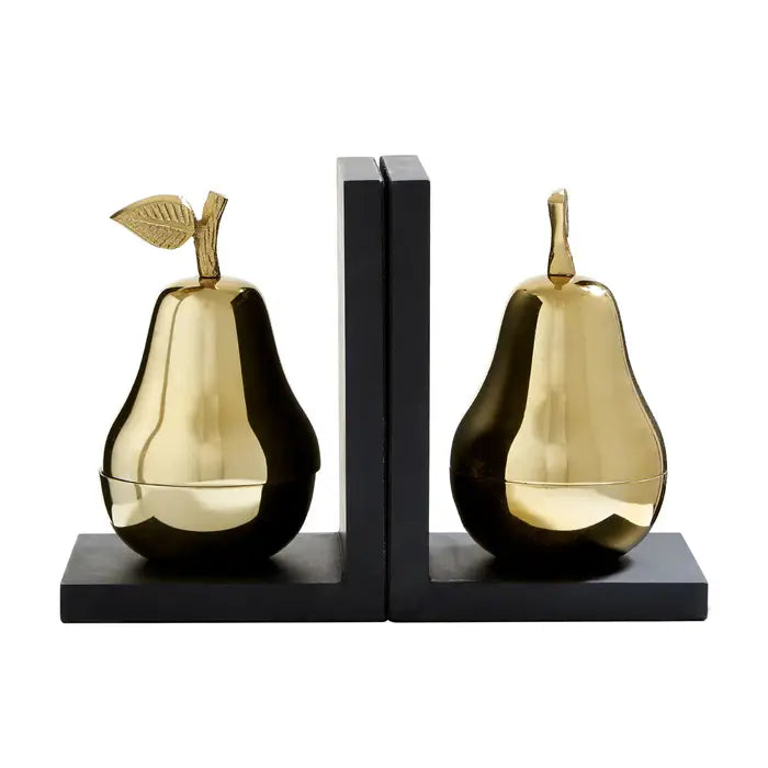 Set of 2 Pear Bookends
