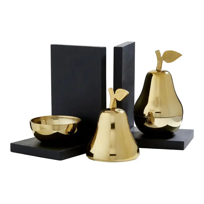 Set of 2 Pear Bookends