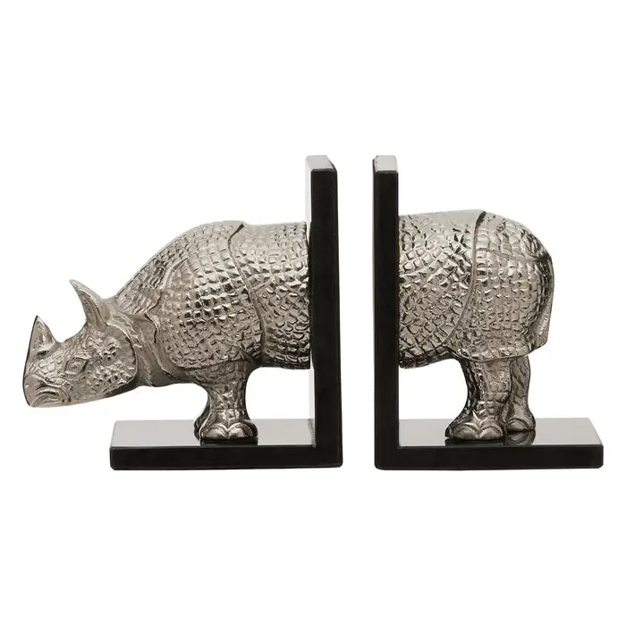 Knowles Set of 2 Rhino Bookends