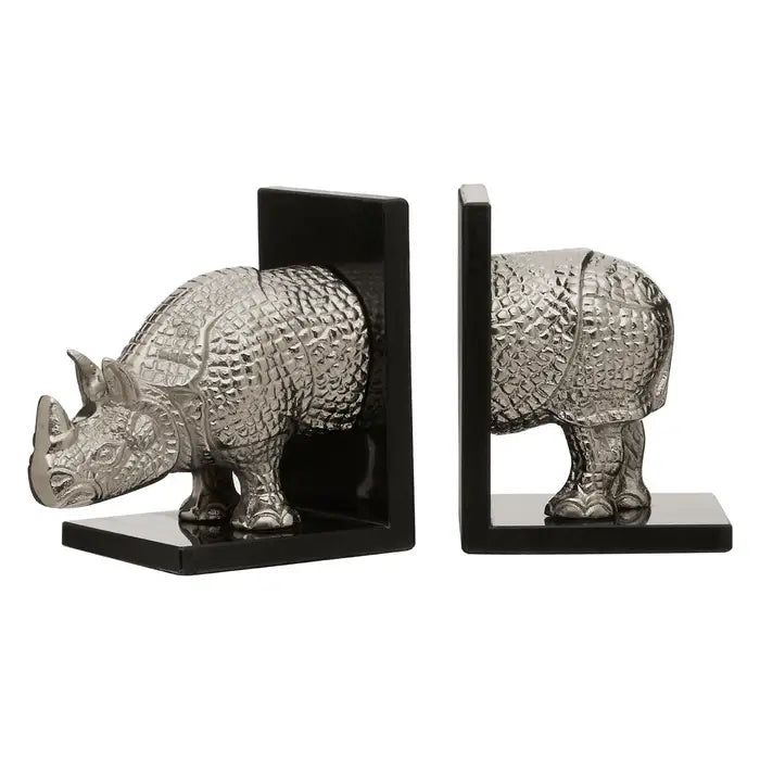 Knowles Set of 2 Rhino Bookends