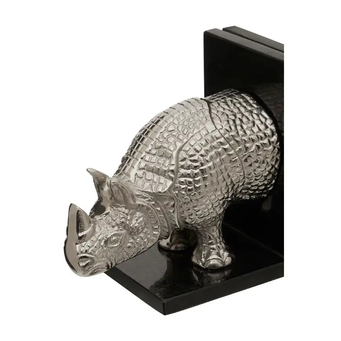 Knowles Set of 2 Rhino Bookends