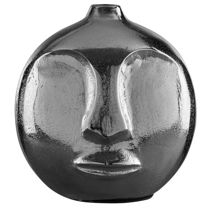Visca Small Silver Finish Round Vase