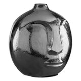 Visca Small Silver Finish Round Vase