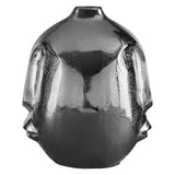 Visca Small Silver Finish Round Vase