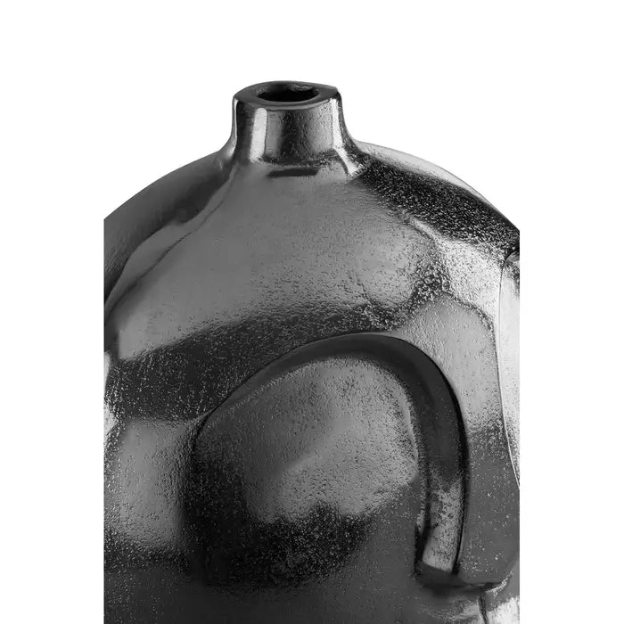 Visca Small Silver Finish Round Vase