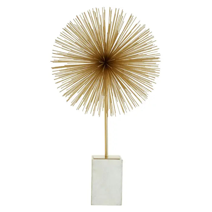 Merino Gold Finish Starburst Sculpture