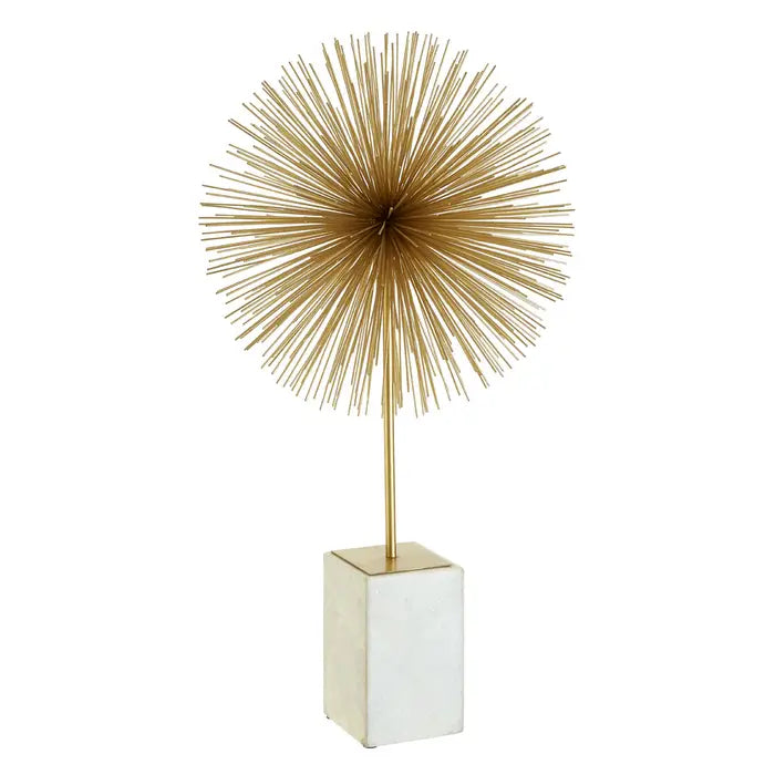 Merino Gold Finish Starburst Sculpture