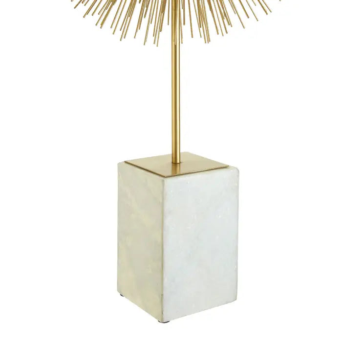 Merino Gold Finish Starburst Sculpture