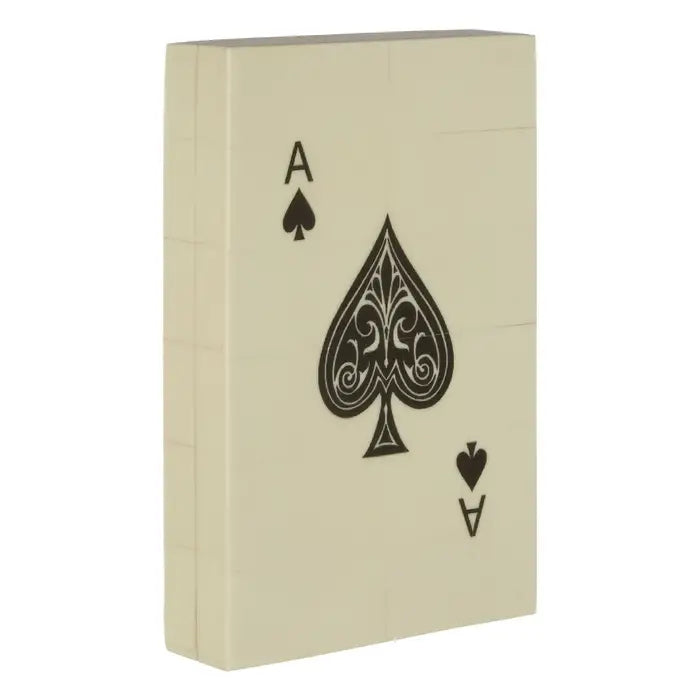 Chestnut Games Cream and Black Double Card Box with Playing Cards