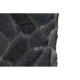 Akola Small Metal Vase in Black and Gold