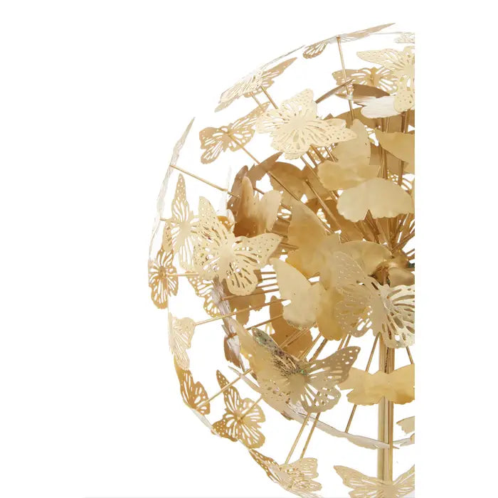 Merino Gold Finish Butterfly Sculpture