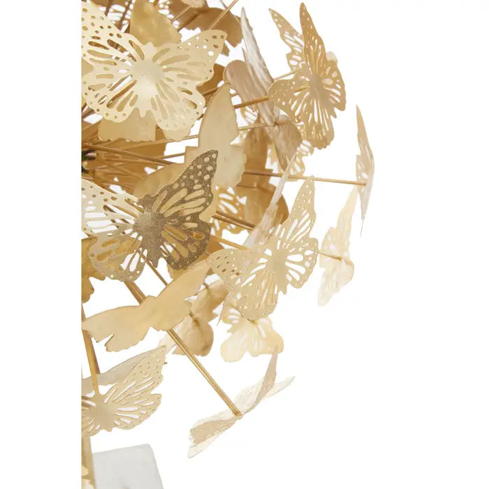 Merino Gold Finish Butterfly Sculpture