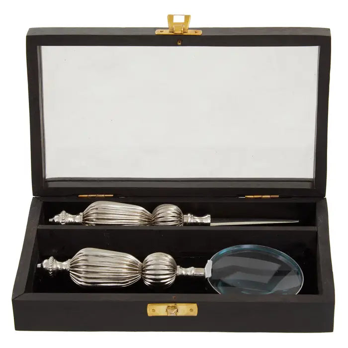 Chestnut Magnifier And Letter Opener