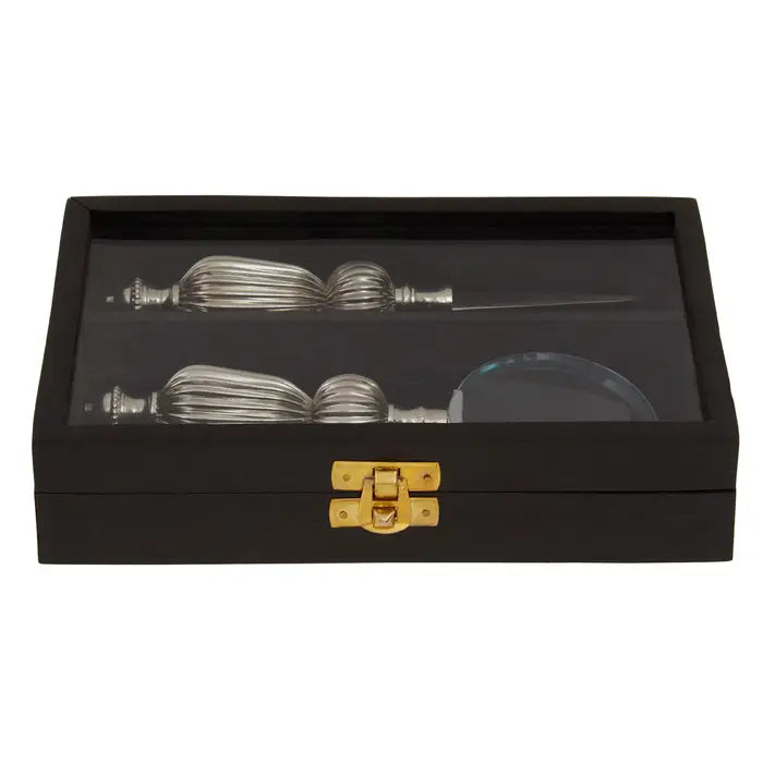 Chestnut Magnifier And Letter Opener