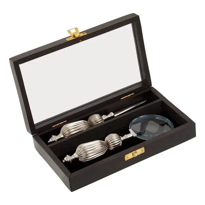 Chestnut Magnifier And Letter Opener