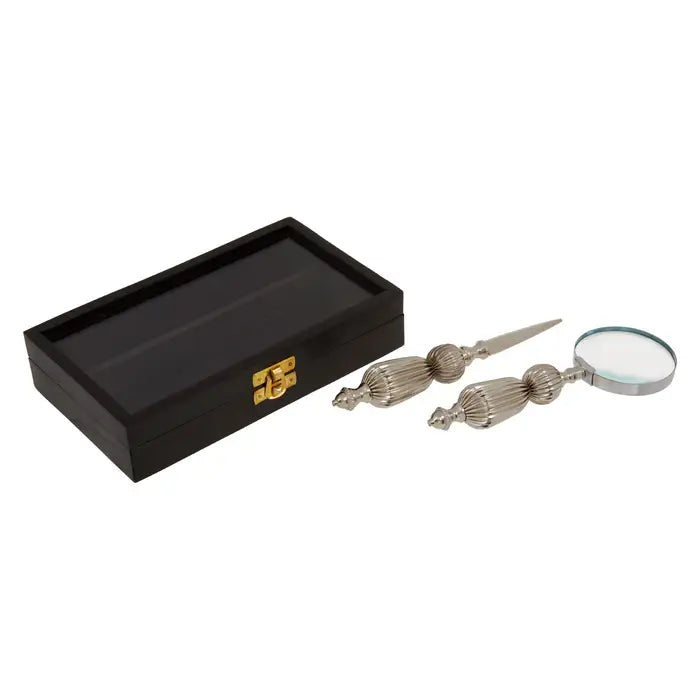 Chestnut Magnifier And Letter Opener