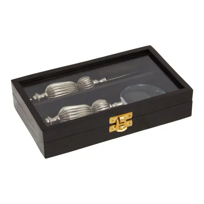 Chestnut Magnifier And Letter Opener