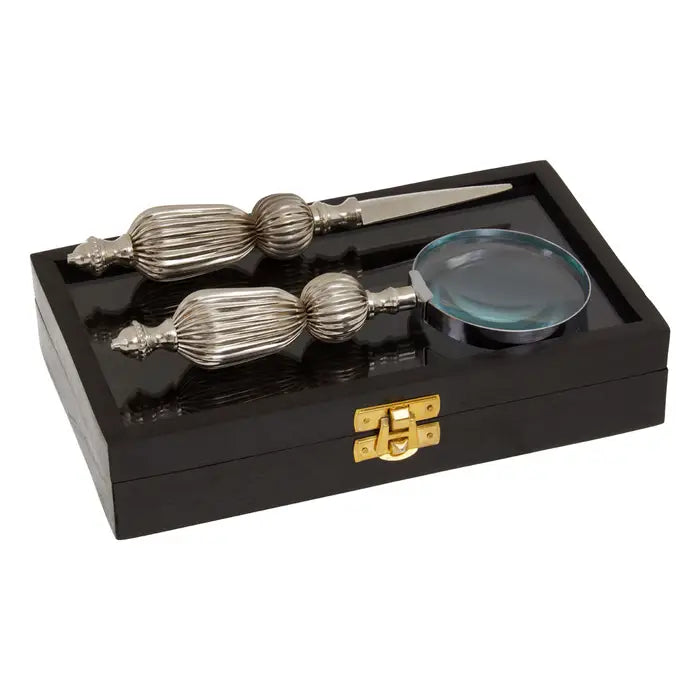 Chestnut Magnifier And Letter Opener