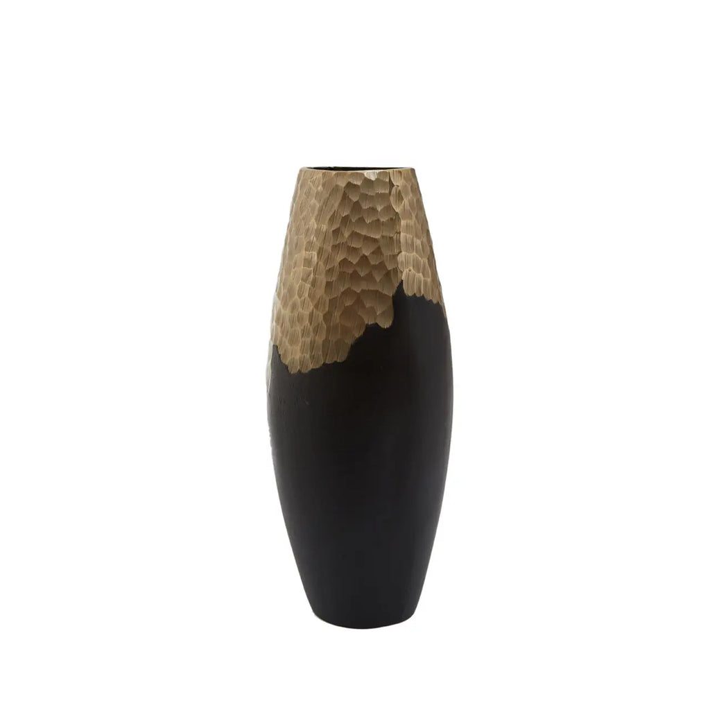 Dallas Small Black and Gold Vase
