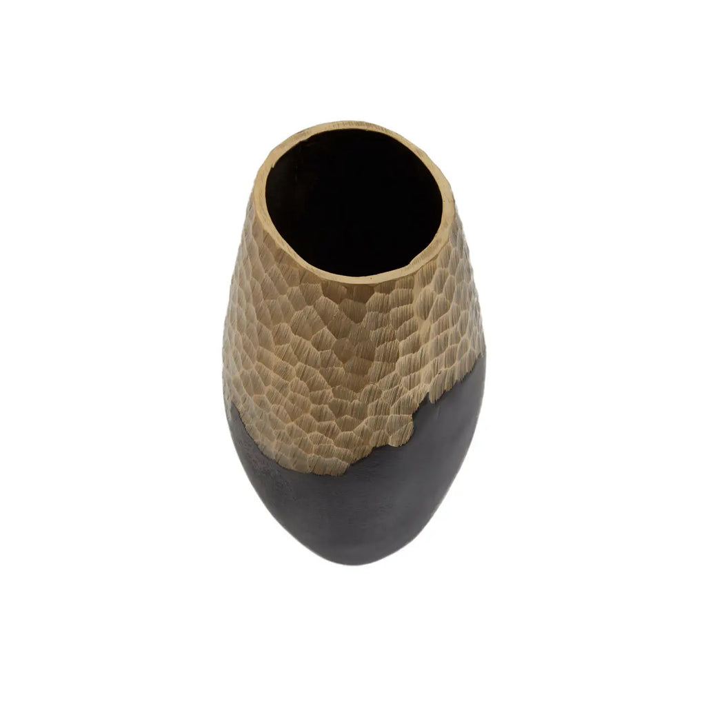 Dallas Small Black and Gold Vase