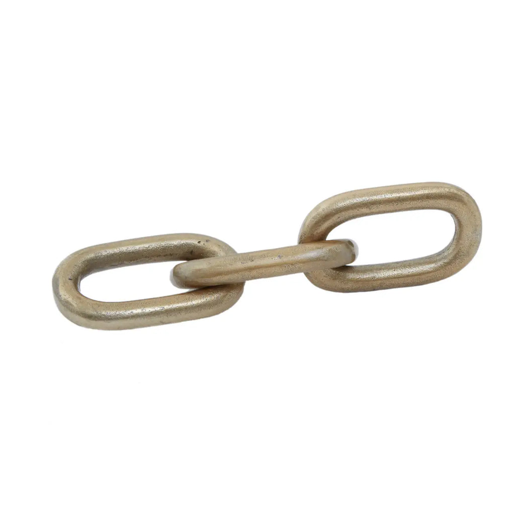 Prince Small Gold Aluminium Chain Sculpture