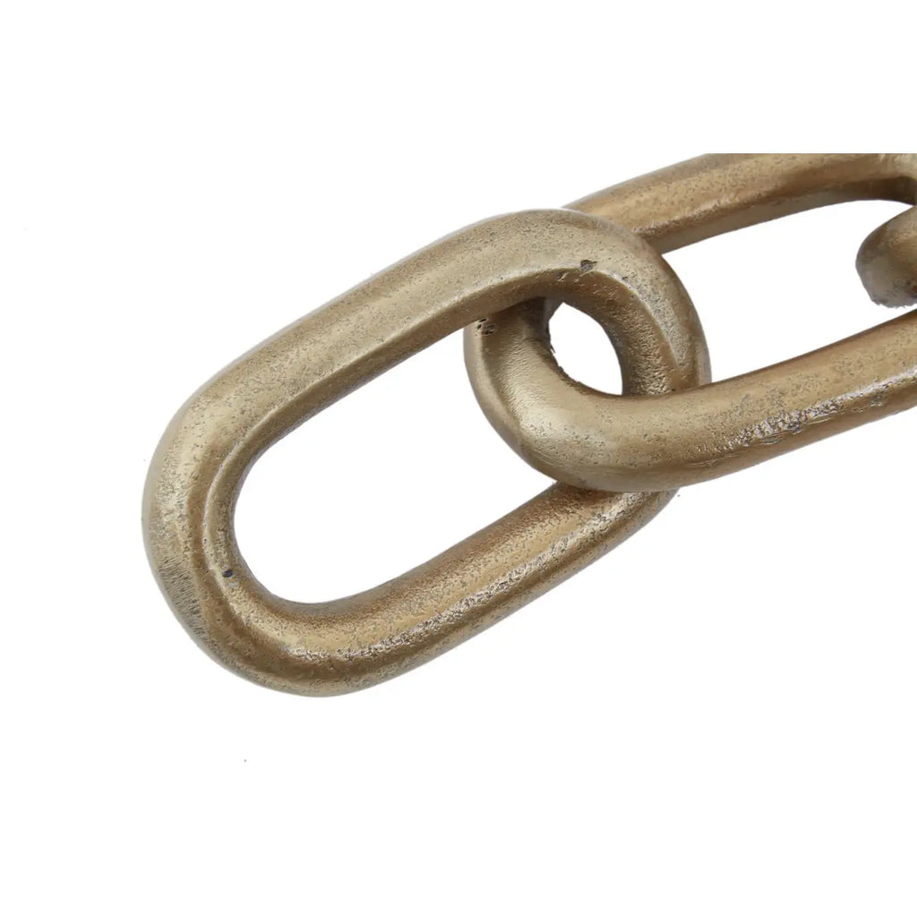 Prince Small Gold Aluminium Chain Sculpture