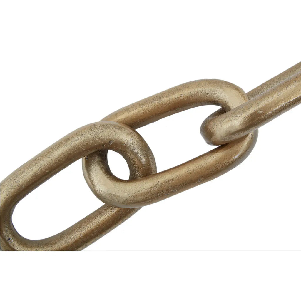 Prince Small Gold Aluminium Chain Sculpture