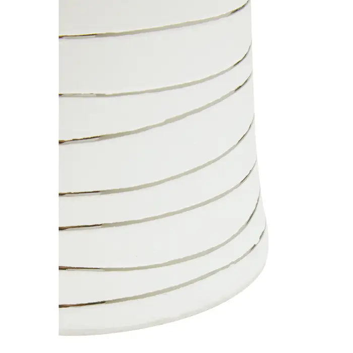 Haiti Small White Silver Ceramic Planter