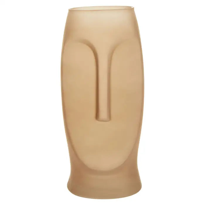 Visca Large Smoked Grey Glass Vase