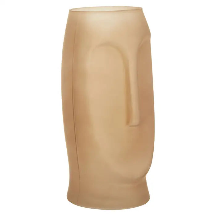 Visca Large Smoked Grey Glass Vase