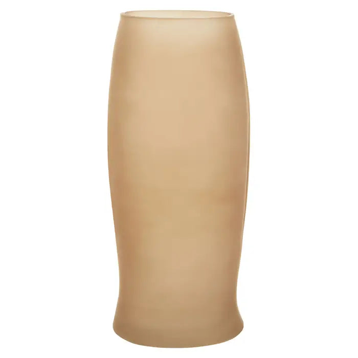 Visca Large Smoked Grey Glass Vase