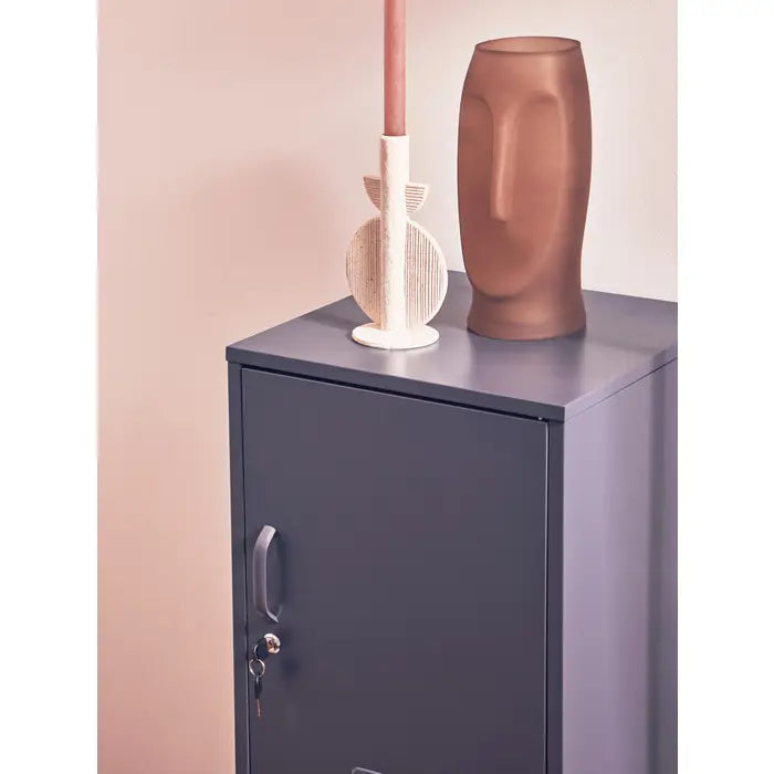 Visca Large Smoked Grey Glass Vase