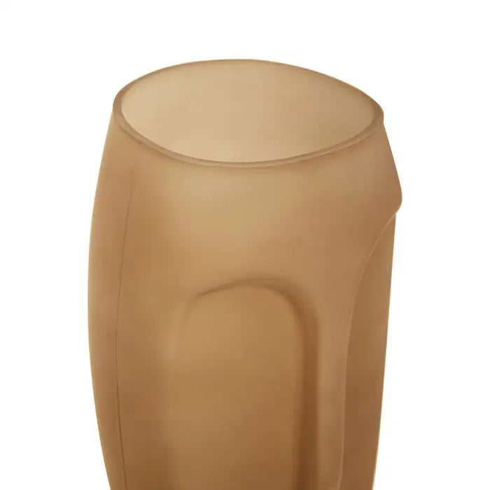Visca Large Smoked Grey Glass Vase