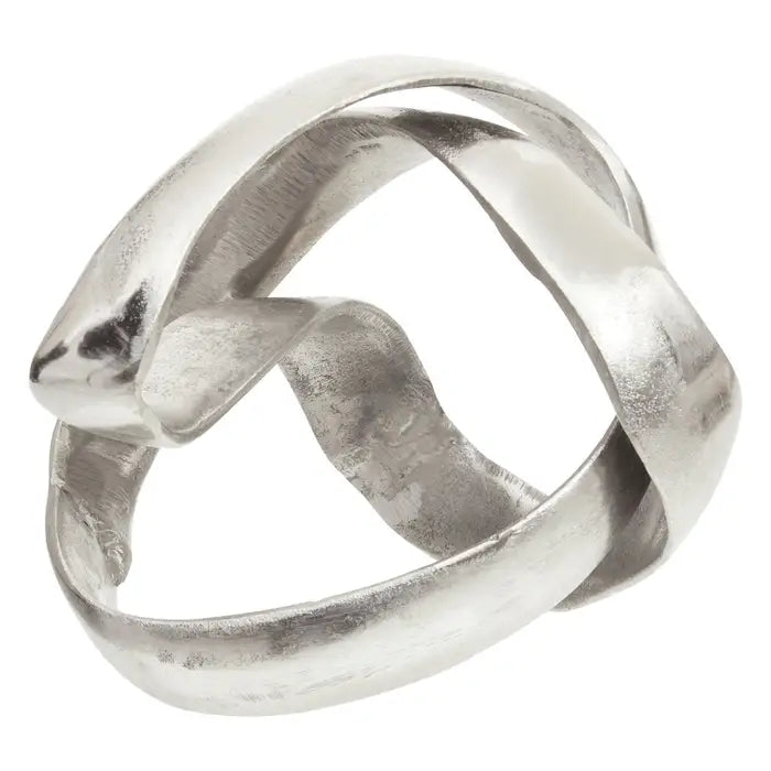 Prince Silver Finish Knot Sculpture
