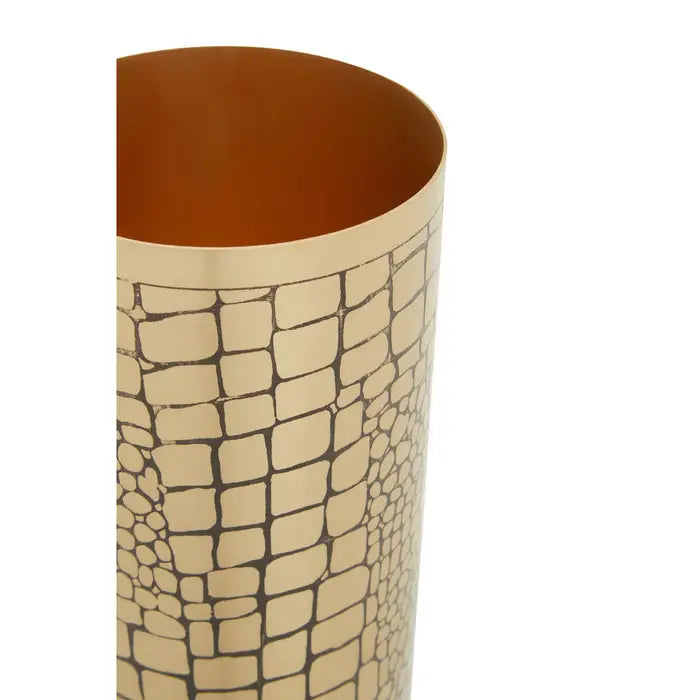 Macho Large Croc Pattern Vase