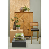 Darnell Round Natural And Black Planter
