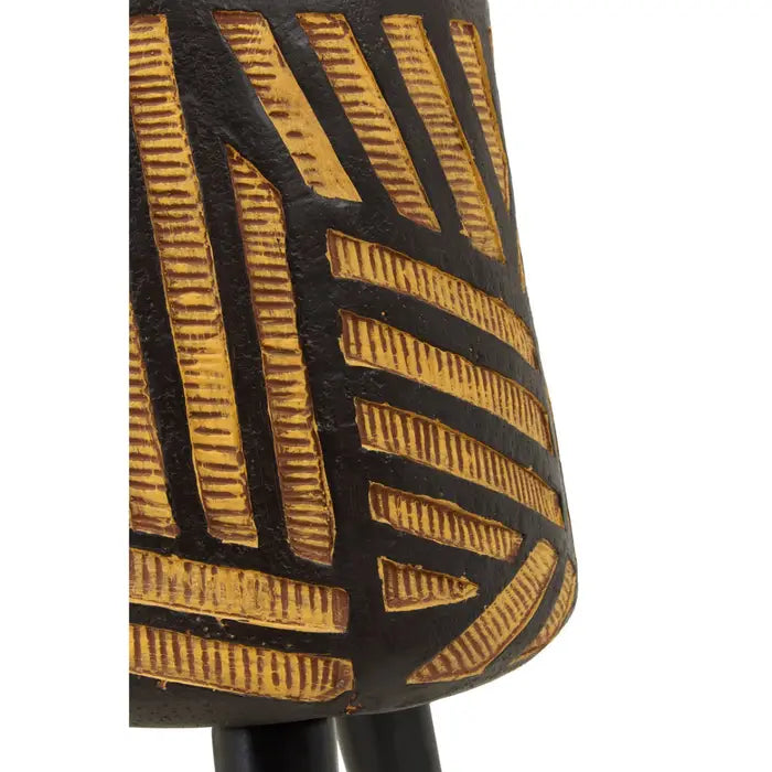 Daxton Natural And Black Planter With Angular Legs