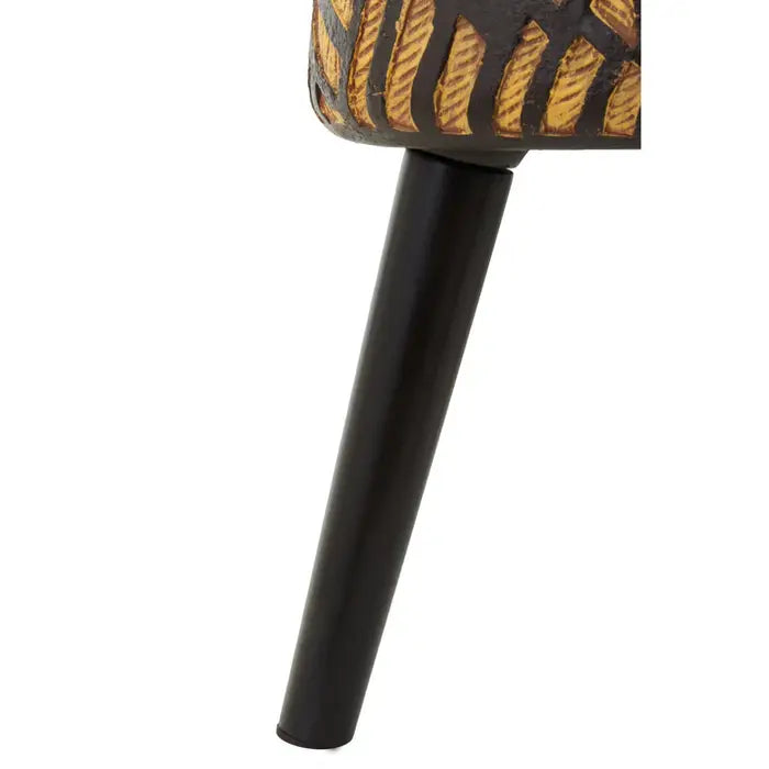 Daxton Natural And Black Planter With Angular Legs