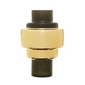 Camden Small Smoked Black And Gold Vase