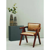 Arlo Large Wooden Engraved Vase in Black and Natural